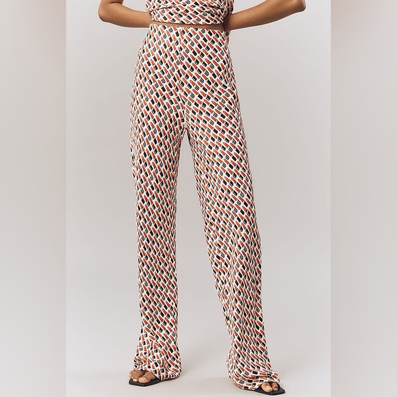 NWT Anthropologie Tilda Pants – Red Print – XXS